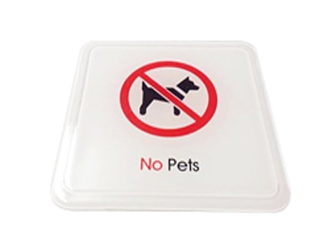 ป้ายสัญลักษณ์ No Pets