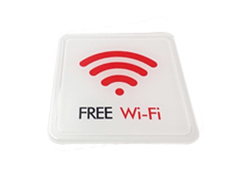 ป้ายสัญลักษณ์ Free Wi-Fi