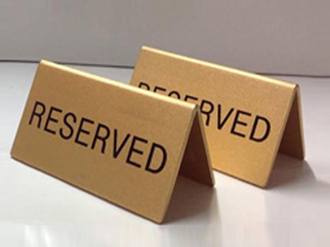 ป้ายสัญลักษณ์ Reserved